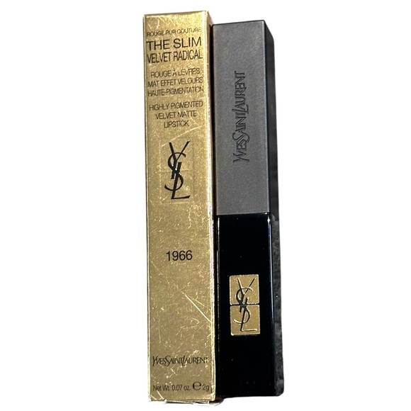 YSL Rouge Pur Couture The Slim Velvet Radical Matte Lipstick #1966 Rouge Libre - Picture 1 of 3